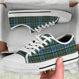 Scottish Ogilvie Hunting Ancient Clan Tartan Low Top Shoes - Crest Classic Scottish Plaid Tartan Plaid