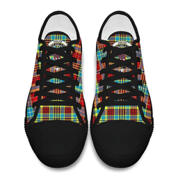 Scottish Ogilvie Clan Tartan Low Top Shoes - Crest Classic Scottish Plaid Tartan Plaid