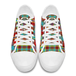 Scottish Ogilvie Clan Tartan Low Top Shoes - Crest Classic Scottish Plaid Tartan Plaid