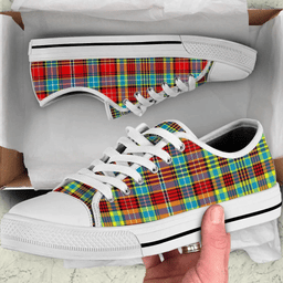 Scottish Ogilvie Clan Tartan Low Top Shoes - Crest Classic Scottish Plaid Tartan Plaid