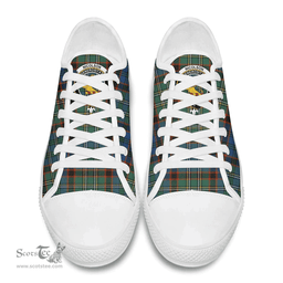 Scottish Nicolson Hunting Ancient Clan Tartan Low Top Shoes - Crest Classic Scottish Plaid Tartan Plaid