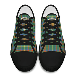 Scottish MacKintosh Hunting Ancient Clan Tartan Low Top Shoes - Crest Classic Scottish Plaid Tartan Plaid