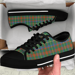Scottish MacKintosh Hunting Ancient Clan Tartan Low Top Shoes - Crest Classic Scottish Plaid Tartan Plaid