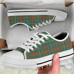 Scottish MacKintosh Hunting Ancient Clan Tartan Low Top Shoes - Crest Classic Scottish Plaid Tartan Plaid
