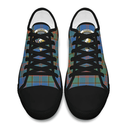 Scottish Stewart of Appin Hunting Ancient Clan Tartan Low Top Shoes - Crest Classic Scottish Plaid Tartan Plaid
