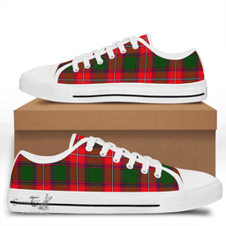 Scottish Rattray Modern Clan Tartan Low Top Shoes - Crest Classic Scottish Plaid Tartan Plaid