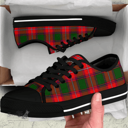 Scottish Rattray Modern Clan Tartan Low Top Shoes - Crest Classic Scottish Plaid Tartan Plaid