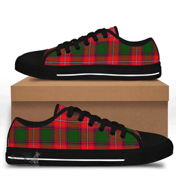 Scottish Rattray Modern Clan Tartan Low Top Shoes - Crest Classic Scottish Plaid Tartan Plaid