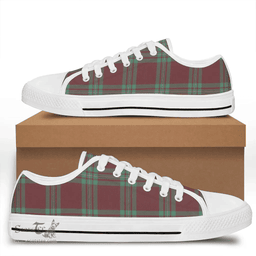 Scottish MacGregor Hunting Ancient Clan Tartan Low Top Shoes - Crest Classic Scottish Plaid Tartan Plaid