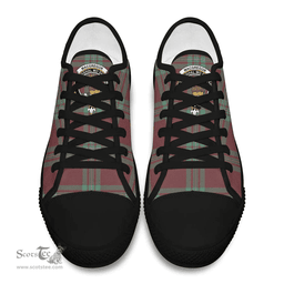 Scottish MacGregor Hunting Ancient Clan Tartan Low Top Shoes - Crest Classic Scottish Plaid Tartan Plaid