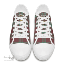 Scottish MacGregor Hunting Ancient Clan Tartan Low Top Shoes - Crest Classic Scottish Plaid Tartan Plaid