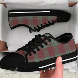Scottish MacGregor Hunting Ancient Clan Tartan Low Top Shoes - Crest Classic Scottish Plaid Tartan Plaid