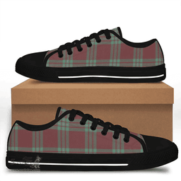 Scottish MacGregor Hunting Ancient Clan Tartan Low Top Shoes - Crest Classic Scottish Plaid Tartan Plaid