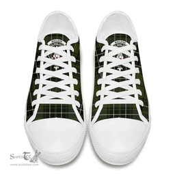 Scottish MacLean Hunting Clan Tartan Low Top Shoes - Crest Classic Scottish Plaid Tartan Plaid