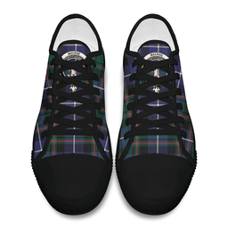 Scottish MacRae Hunting Modern Clan Tartan Low Top Shoes - Crest Classic Scottish Plaid Tartan Plaid