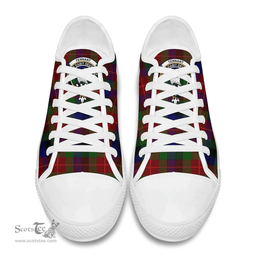 Scottish Tennant Clan Tartan Low Top Shoes - Crest Classic Scottish Plaid Tartan Plaid