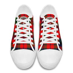 Scottish MacNaughton Modern Clan Tartan Low Top Shoes - Crest Classic Scottish Plaid Tartan Plaid