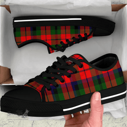 Scottish MacNaughton Modern Clan Tartan Low Top Shoes - Crest Classic Scottish Plaid Tartan Plaid