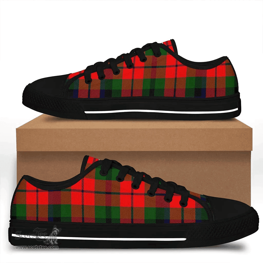 Scottish MacNaughton Modern Clan Tartan Low Top Shoes - Crest Classic Scottish Plaid Tartan Plaid