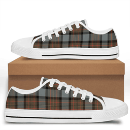Scottish MacLaren Weathered Clan Tartan Low Top Shoes - Crest Classic Scottish Plaid Tartan Plaid