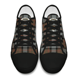 Scottish MacLaren Weathered Clan Tartan Low Top Shoes - Crest Classic Scottish Plaid Tartan Plaid