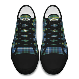 Scottish MacNeill of Barra Ancient Clan Tartan Low Top Shoes - Crest Classic Scottish Plaid Tartan Plaid