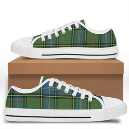 Scottish MacMillan Hunting Ancient Clan Tartan Low Top Shoes - Crest Classic Scottish Plaid Tartan Plaid