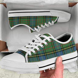 Scottish MacMillan Hunting Ancient Clan Tartan Low Top Shoes - Crest Classic Scottish Plaid Tartan Plaid