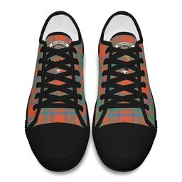 Scottish MacKintosh Ancient Clan Tartan Low Top Shoes - Crest Classic Scottish Plaid Tartan Plaid