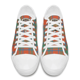 Scottish MacKintosh Ancient Clan Tartan Low Top Shoes - Crest Classic Scottish Plaid Tartan Plaid