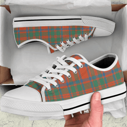 Scottish MacKintosh Ancient Clan Tartan Low Top Shoes - Crest Classic Scottish Plaid Tartan Plaid
