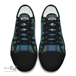 Scottish Robertson Hunting Ancient Clan Tartan Low Top Shoes - Crest Classic Scottish Plaid Tartan Plaid