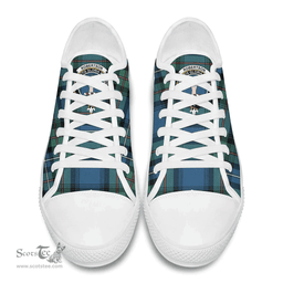 Scottish Robertson Hunting Ancient Clan Tartan Low Top Shoes - Crest Classic Scottish Plaid Tartan Plaid