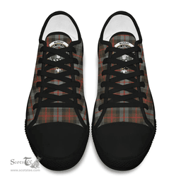 Scottish Murray of Atholl Weathered Clan Tartan Low Top Shoes - Crest Classic Scottish Plaid Tartan Plaid