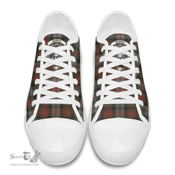 Scottish Murray of Atholl Weathered Clan Tartan Low Top Shoes - Crest Classic Scottish Plaid Tartan Plaid