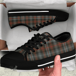 Scottish Murray of Atholl Weathered Clan Tartan Low Top Shoes - Crest Classic Scottish Plaid Tartan Plaid