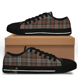 Scottish Murray of Atholl Weathered Clan Tartan Low Top Shoes - Crest Classic Scottish Plaid Tartan Plaid