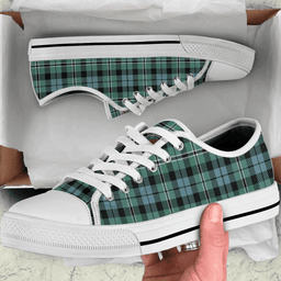 Scottish Melville Clan Tartan Low Top Shoes - Crest Classic Scottish Plaid Tartan Plaid