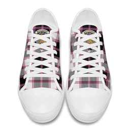 Scottish MacPherson Hunting Modern Clan Tartan Low Top Shoes - Crest Classic Scottish Plaid Tartan Plaid