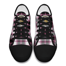 Scottish MacPherson Hunting Modern Clan Tartan Low Top Shoes - Crest Classic Scottish Plaid Tartan Plaid