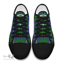 Scottish Turnbull Hunting Clan Tartan Low Top Shoes - Crest Classic Scottish Plaid Tartan Plaid
