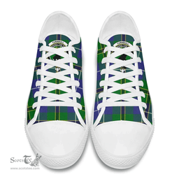 Scottish Turnbull Hunting Clan Tartan Low Top Shoes - Crest Classic Scottish Plaid Tartan Plaid