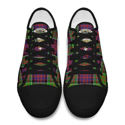 Scottish MacDonald of Clanranald Clan Tartan Low Top Shoes - Crest Classic Scottish Plaid Tartan Plaid