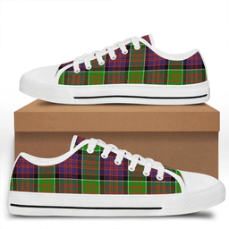 Scottish MacDonald of Clanranald Clan Tartan Low Top Shoes - Crest Classic Scottish Plaid Tartan Plaid