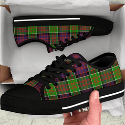 Scottish MacDonald of Clanranald Clan Tartan Low Top Shoes - Crest Classic Scottish Plaid Tartan Plaid