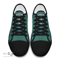 Scottish Montgomery Ancient Clan Tartan Low Top Shoes - Crest Classic Scottish Plaid Tartan Plaid