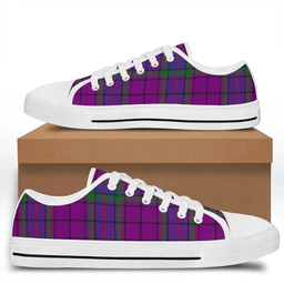 Scottish Wardlaw Modern Clan Tartan Low Top Shoes - Crest Classic Scottish Plaid Tartan Plaid