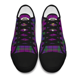 Scottish Wardlaw Modern Clan Tartan Low Top Shoes - Crest Classic Scottish Plaid Tartan Plaid