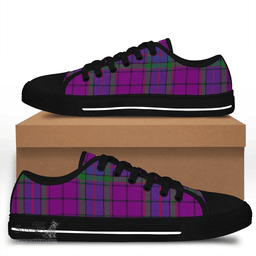 Scottish Wardlaw Modern Clan Tartan Low Top Shoes - Crest Classic Scottish Plaid Tartan Plaid