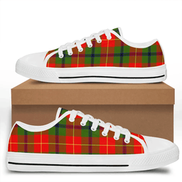 Scottish Turnbull Dress Clan Tartan Low Top Shoes - Crest Classic Scottish Plaid Tartan Plaid